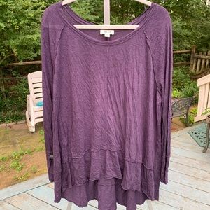 Macy’s Style & Co Purple long sleeve top